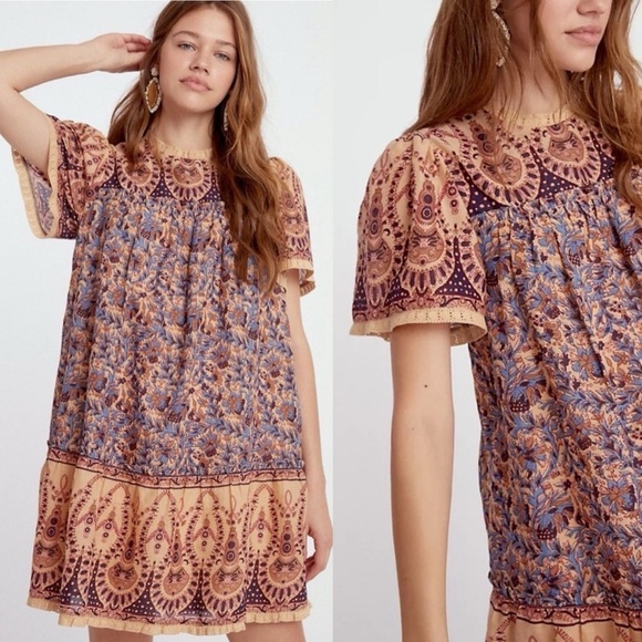 Anthropologie Dresses & Skirts - Anthropologie Othilia Briar Tunic Printed Boho Dress